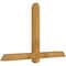 Ekena Millwork Eugene Rough Sawn Timber Gable Bracket, Western Red Cedar, 60"W x 38"H x 4"D x 4"F, 15/12 Pitch GBW060X38X0404EUG00RWR - alternate 4